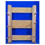 Wooden Wall-Mounted Mug and Coat Peg Rack
