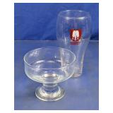 Glass Dessert Bowl & Drinking Glass