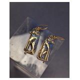 Designer Laura Burch Cat Earrings