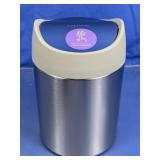 Mini Metal Waste Bin With Swing Lid