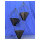 Metal Wall Hanging Planter Set