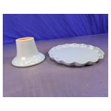 Light Blue Ceramic Cake Stand