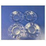 Vintage Arcoroc France Clear Glass Saucers Lot