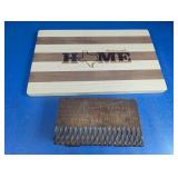 Wooden Cutting Board & Box Set