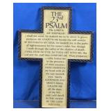 23rd Psalm Wall Cross Plaque