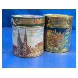 German Decorative Tin Canisters