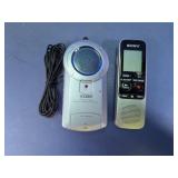 Coby CA-M500 & Sony Voice Recorder Pair
