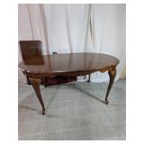 Traditional Dining Table with Leaf Extension