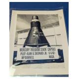 Vintage NASA Mercury Freedom 7 Photo Print
