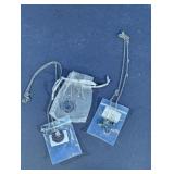 Silver Tone Charm Necklaces Trio