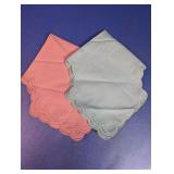 Pastel Scalloped Cloth Napkins