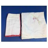 Embroidered Linen Table Textile Set