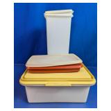 Vintage Tupperware Storage Containers Trio