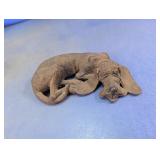 Sleeping Hound Dog Figurine
