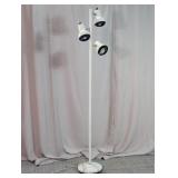 Vintage White 3-Light Tree Floor Lamp