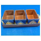 Block Canyon Ceramic Condiment Tray Set