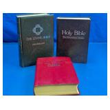 Holy Bible & Living Bible Book Lot