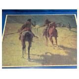 Native American Warriors Framed Jigsaw Puzzle