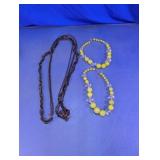 Multi-Strand Chain & Beaded Necklace