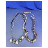 Mesh Orb & Chunky Chain Statement Necklaces