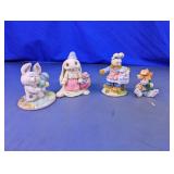 Easter Bunny Resin Figurine Collection