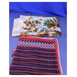 Floral & Striped Scarves