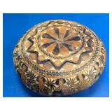 Peruvian Carved Gourd Decorative Box