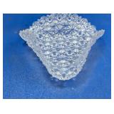 Clear Cut Glass Triangle Napkin Holder