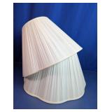 Pleated Ivory White Lamp Shade