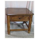 Wood End Table with Drawer