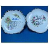 Decorative Floral Wall Plates