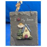 I Love My Home Slate Wall Hanging