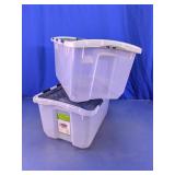 Style Selections Flip-Lid Storage Totes
