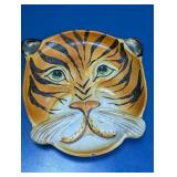 Vintage Ceramic Tiger Face Dish