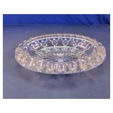Oval Pressed Glass Serving Bowl
