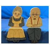 Wooden Grandpa & Grandma Shelf Sitters