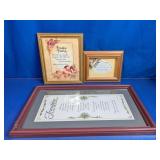 Framed Friendship & Love Inspirational Wall Art