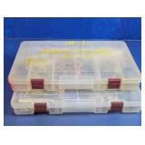 Fishing Tackle Boxes & Soft Bait Assortment