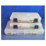 Fishing Tackle Boxes & Soft Bait Assortment