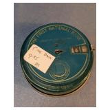 First National Bank Metal Recording Coin Bank