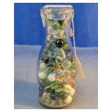 Glass Marble Assortment in Bottle