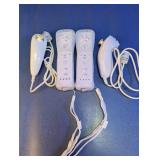 Nintendo Wii Remotes & Nunchuk Controller Bundle