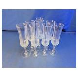 Cut Crystal Champagne Flute Glasses