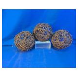 Natural Grapevine Decorative Sphere Orbs Set