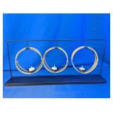 HD Designs Metal & Rattan 3-Tealight Holder