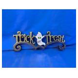 Halloween "Trick or Treat" Wooden Tabletop Sign
