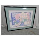 Framed Floral Art Print Wall Decor