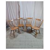 Windsor Style Wooden Dining Side Chairs