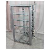 VTI 6-Tier Glass Audio Media Component Rack Stand