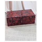 Decorative Red Storage Trunk Chest